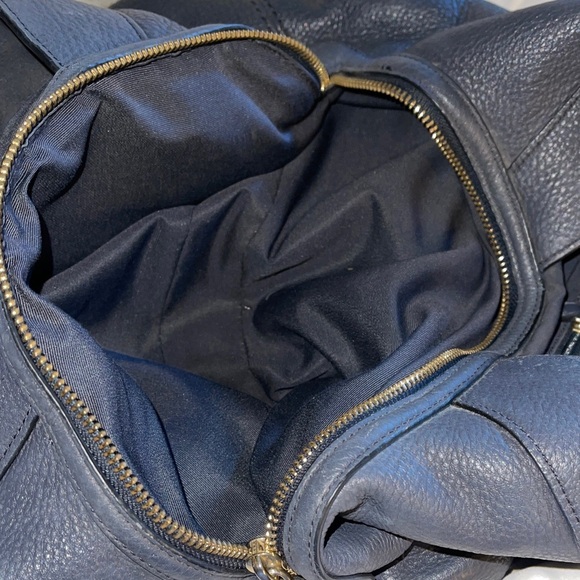 Coach Leather Lexy Black Shoulder Bag with Scarf Accent F27593 Coach Lexy - Picture 10 of 11